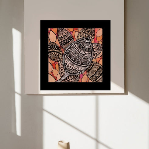 Mandala Art - Acrylic mandala painting on 300 gsm paper