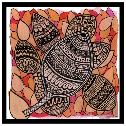 Mandala Art - Acrylic mandala painting on 300 gsm paper