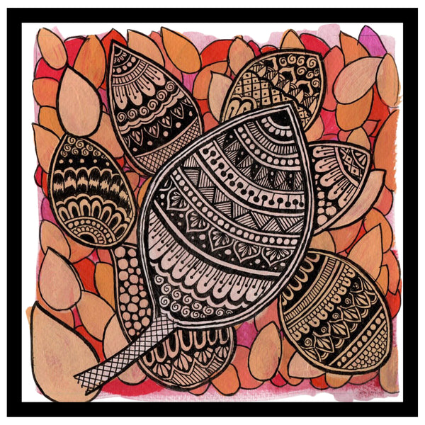 Mandala Art - Acrylic mandala painting on 300 gsm paper