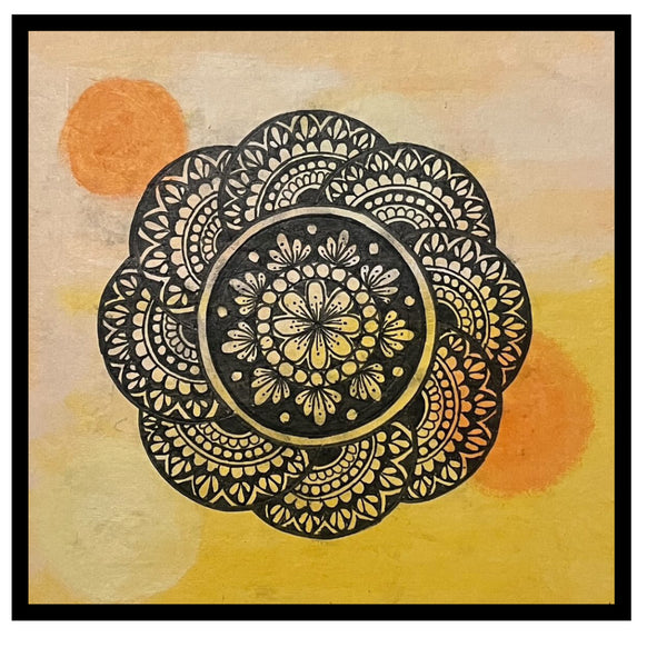 Mandala art for desk - Wheel