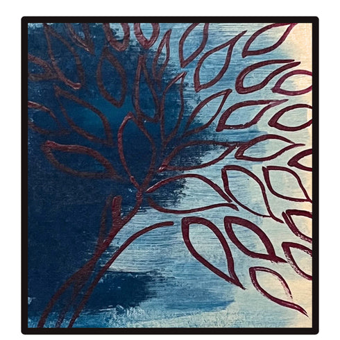 Emptiness- Acrylic abstract painting on 300 gsm paper