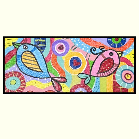 Chromatic Chorus - Acrylic abstract painting on canvas