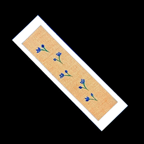Artistic Fabric Bookmark - Peach