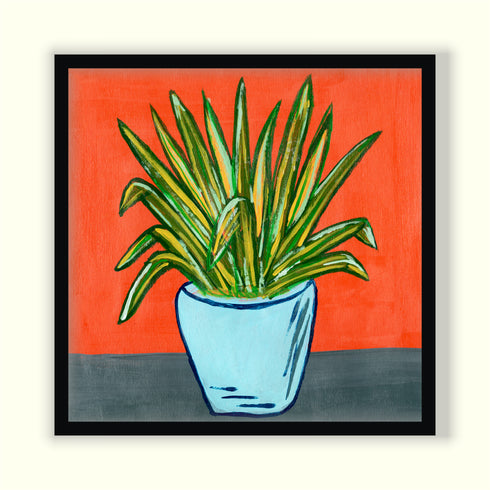 Acrylic painting on handmade paper - The Static