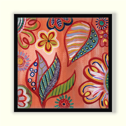 Bright Side - Acrylic abstract painting on 300 gsm paper