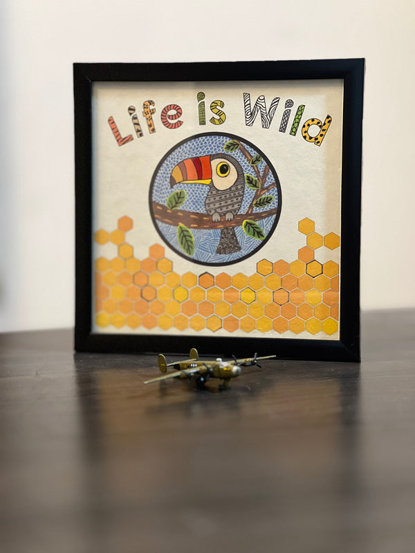 Vaagmi Worded Art wall frame wildlife