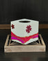 Tea-light holder wooden handpainted Cube