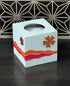Tea-light holder wooden handpainted Cube