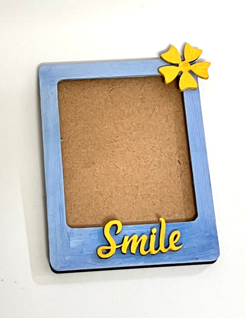 Photo frame with magnet handpainted wooden elegant style
