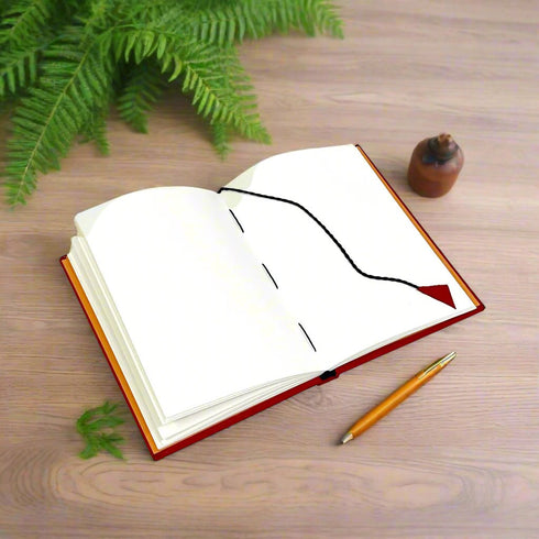 A5 Handbound Journal with Bookstring - Red