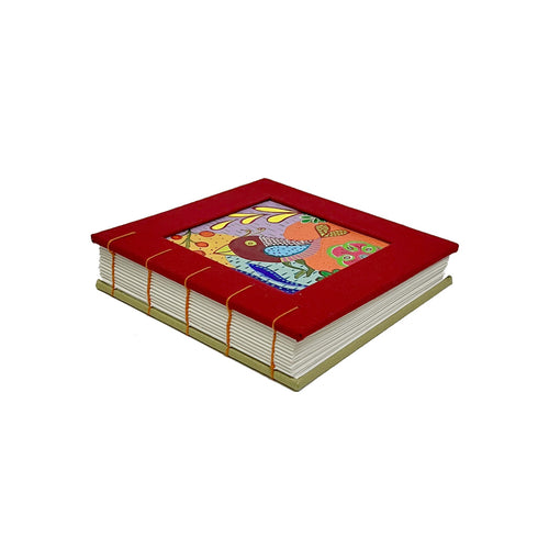 Cozy Square Journal, red-sage