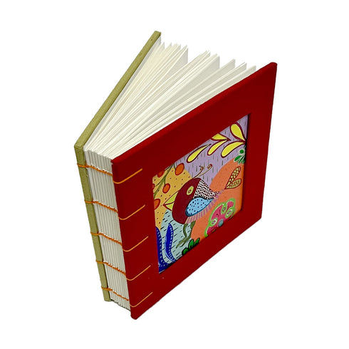 Cozy Square Journal, red-sage