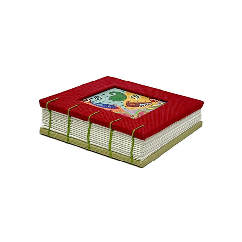 Cute Square Journal - Red-sage