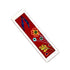 Artistic Fabric Bookmark - Red colour, tribal fusion art