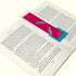 Artistic Fabric Bookmark - Pink colour, classy art