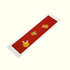 Artistic Fabric Bookmark - Brick colour, cute bees
