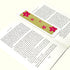 Artistic Fabric Bookmark - dull green colour, cute pink flowers
