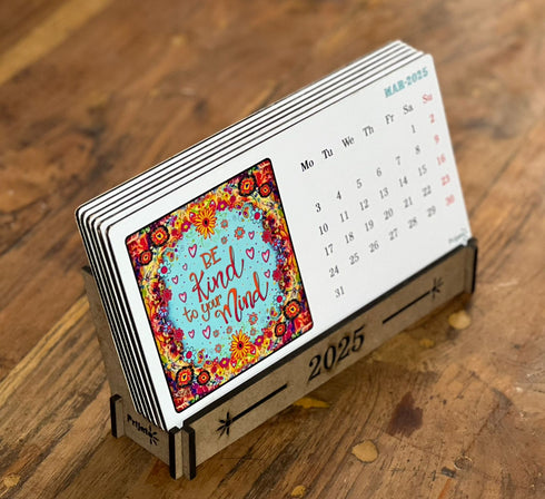 Tabletop Calendar 2025 Positivity Theme