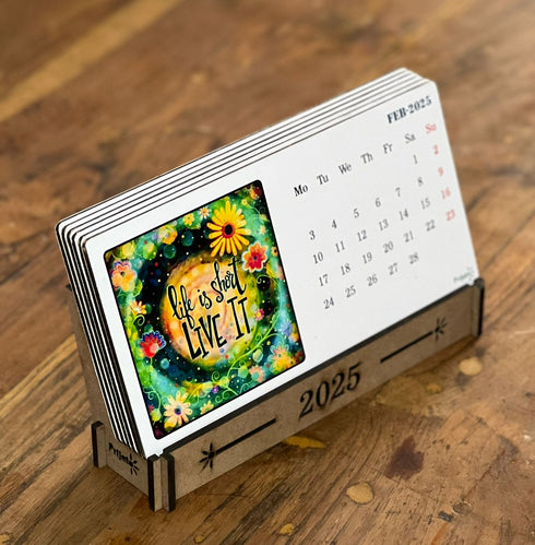 Tabletop Calendar 2025 Positivity Theme