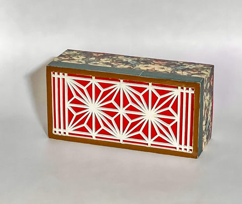 Jewellery / Trinket / Knick-knack box (long) wooden handmade Japanese design