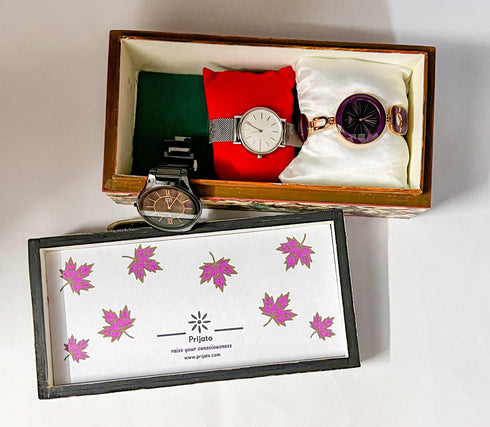 Jewellery / Trinket / Knick-knack box (long) wooden handmade Japanese design