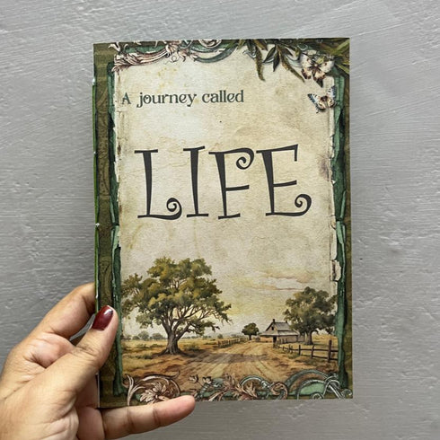 Memory Book for Self vintage theme Life is Journey