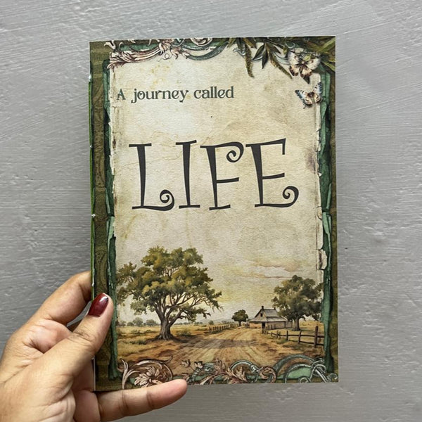 Memory Book for Self vintage theme Life is Journey