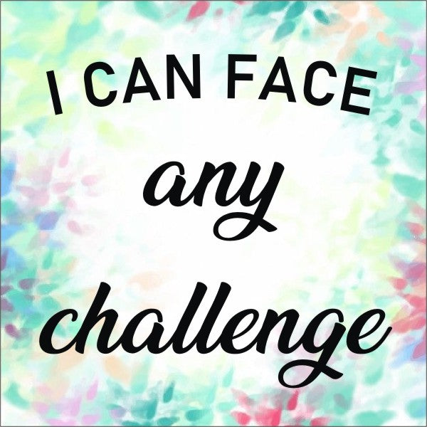 Positivity Magnet (coloured leaves background)