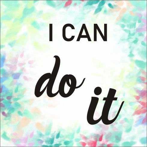 Positivity Magnet (coloured leaves background)