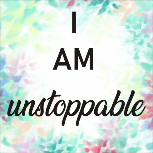 Positivity Magnet (coloured leaves background)