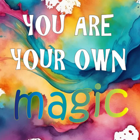 Positivity Magnet (colour spalsh background)