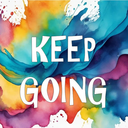 Positivity Magnet (colour spalsh background)