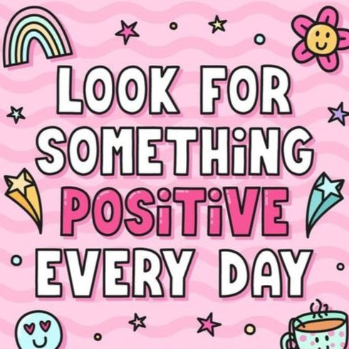 Positivity Magnet (thoughts and quips) Pink