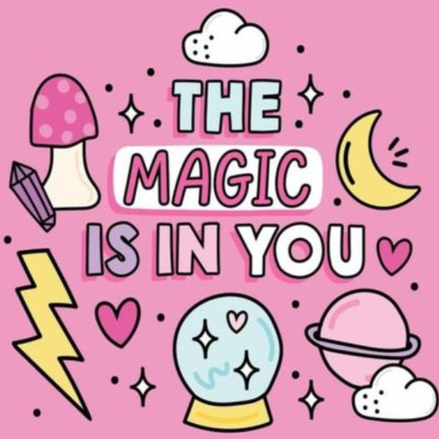 Positivity Magnet (thoughts and quips) Pink