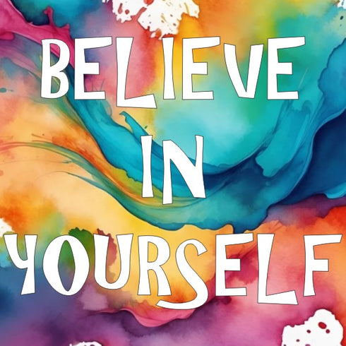 Positivity Magnet (colour spalsh background)