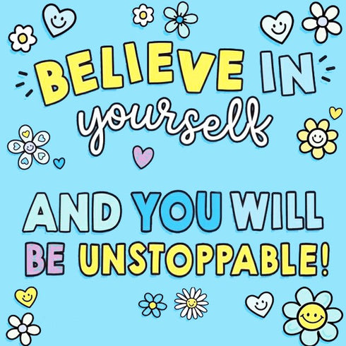 Positivity Magnet (thoughts and quips) Blue