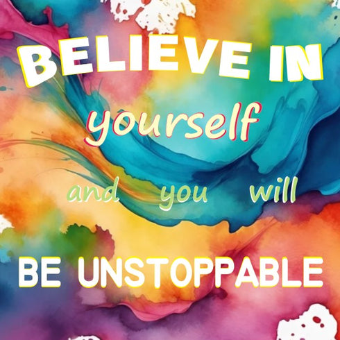 Positivity Magnet (colour spalsh background)