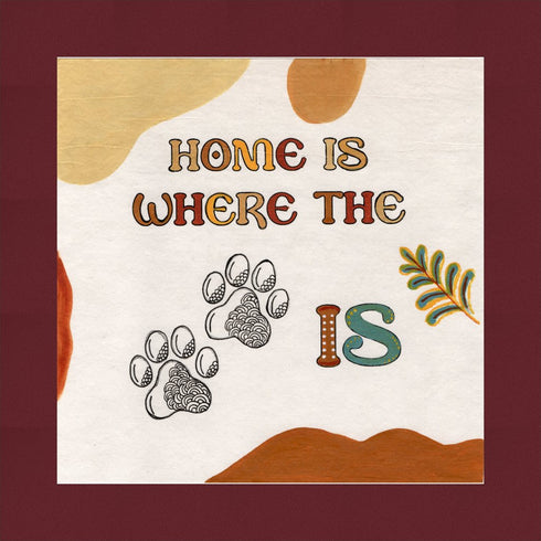 Vaagmi Worded Art Fabric frame for wall Pet lover 01