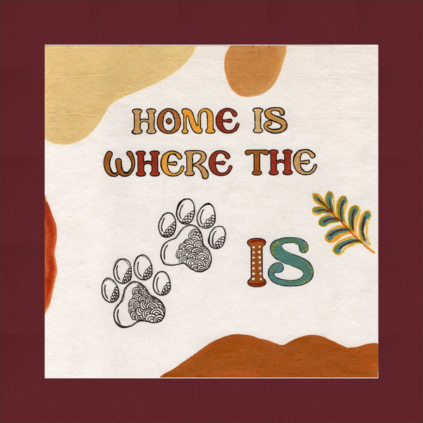 Vaagmi Worded Art Fabric frame for wall Pet lover 01