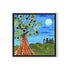 Acrylic painting on handamde paper - Tree of Joy